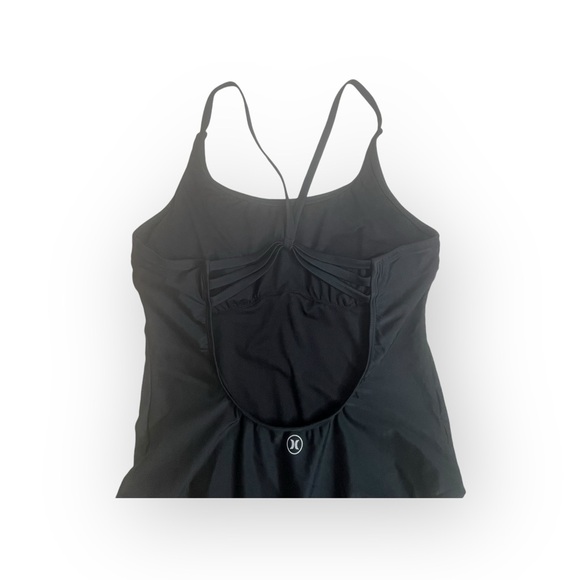 new Hurley 🝮 One Piece Strappy Full Coverage Sport Swimsuit 🝮 Black 🝮 XL - Picture 6 of 16
